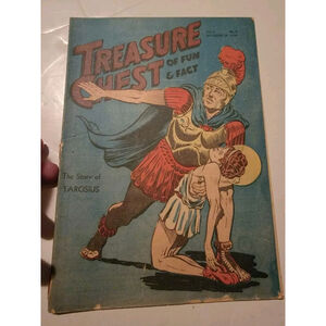 1947 Comic Book Treasure Chest Of Fun Fact Story Of Tarcisius Roman Empire Rare